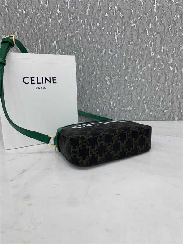 celine small camera bag in triomphe canvas - Image 5