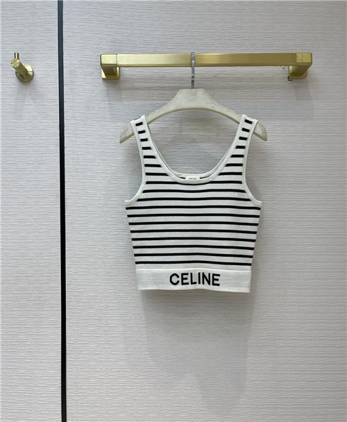 celine wool knitted vest