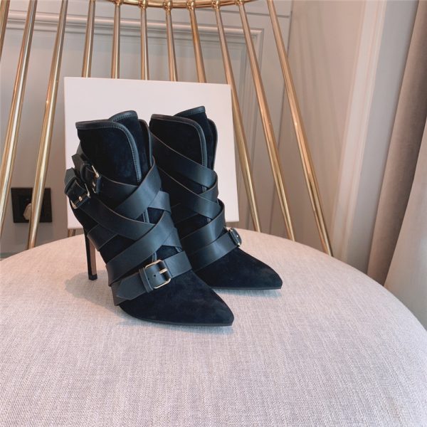 balmain pointed toe belt buckle boots - Image 5