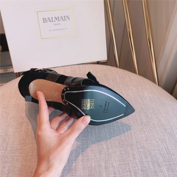 balmain pointed toe belt buckle boots - Image 7