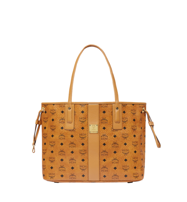 MCM Reversible Liz Shoppers in Visetos Cognac Brown Tote Bags MWP7AVI22CO001