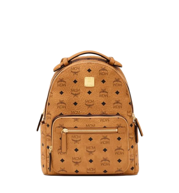 MCM Stark Backpack in Visetos Cognac MMKASVE11CO001