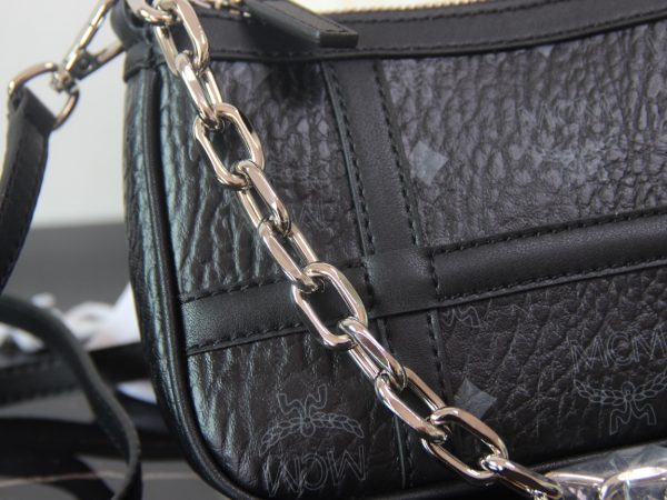Mcm New Underarm Bag Black - Image 6