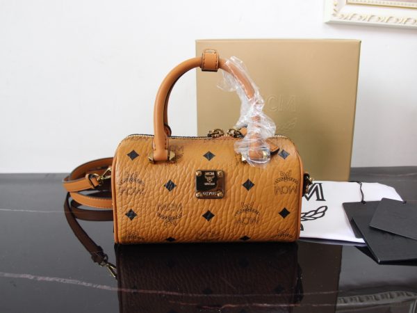 Mcm Mini Boston Pillow Bag