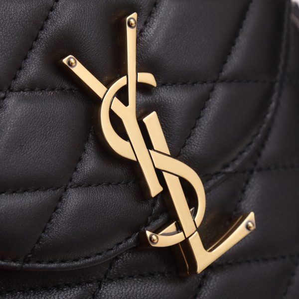 YSL Yves Saint Laurent NEW JUNE Luggage Bag in Quilted Lambskin - Image 2