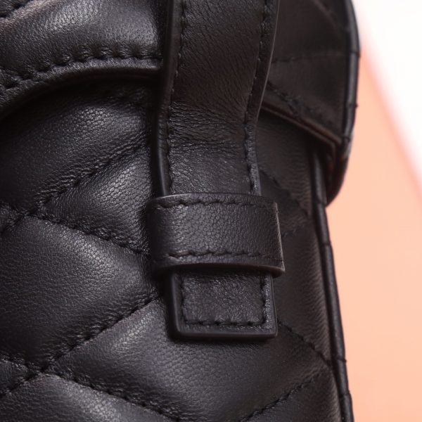 YSL Yves Saint Laurent NEW JUNE Luggage Bag in Quilted Lambskin - Image 3