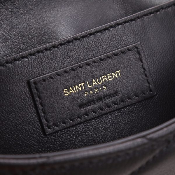 YSL Yves Saint Laurent NEW JUNE Luggage Bag in Quilted Lambskin - Image 8