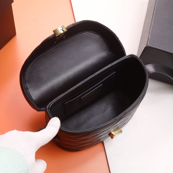 YSL Yves Saint Laurent NEW JUNE Luggage Bag in Quilted Lambskin - Image 17