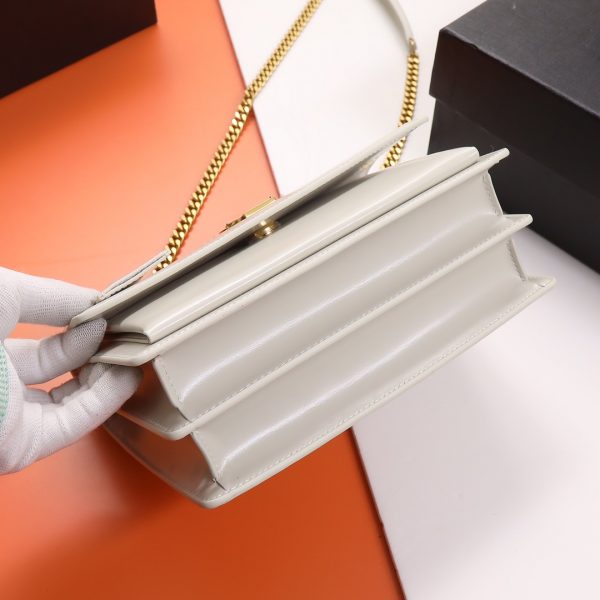YSL Yves Saint Laurent ?????? Invincible Classic Bag White - Image 8