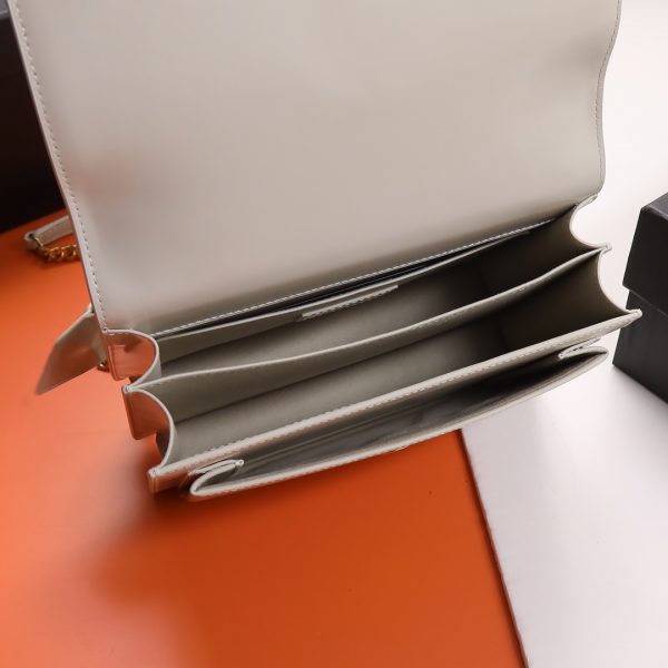 YSL Yves Saint Laurent ?????? Invincible Classic Bag White - Image 9