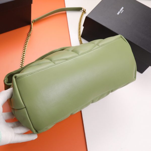 YSL Yves Saint Laurent ?????? ?????? Quilted Leather Bag Green - Image 7