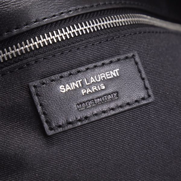 YSL Yves Saint Laurent ?????? ?????? Quilted Leather Bag Black - Image 9