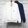 EMBROIDERED LETTER STAND COLLAR CASUAL JACKET REPLICA