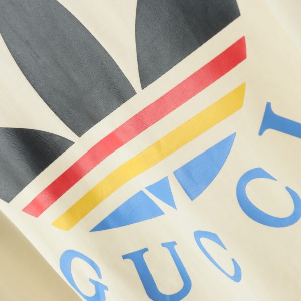 Gucci & Adidas collaboration Trefoil print short sleeves - Image 5