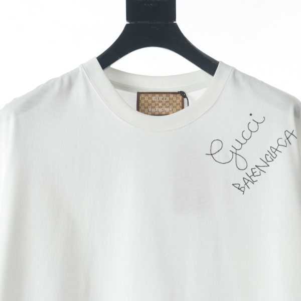 Gucci × Balenciaga BLCG joint back graffiti print short-sleeved T-shirt - Image 3