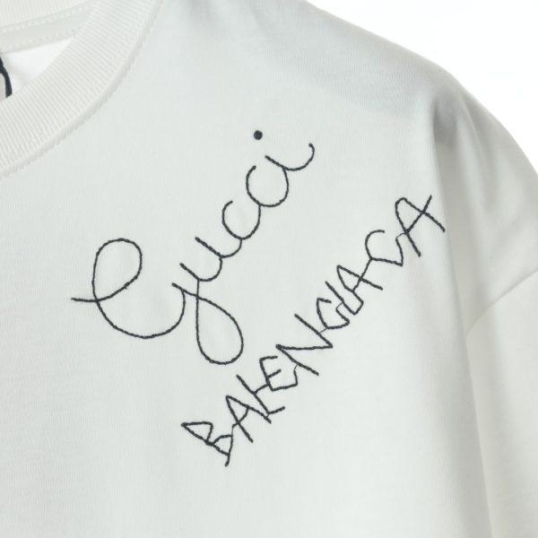Gucci × Balenciaga BLCG joint back graffiti print short-sleeved T-shirt - Image 5