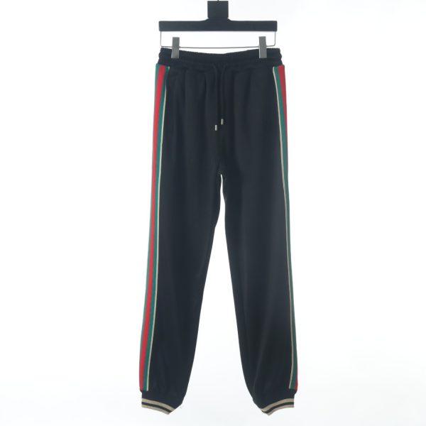 GUCCI color striped webbing suit trousers