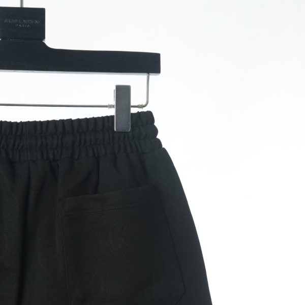 GUCCI dark pattern black shadow red and green webbing shorts - Image 7