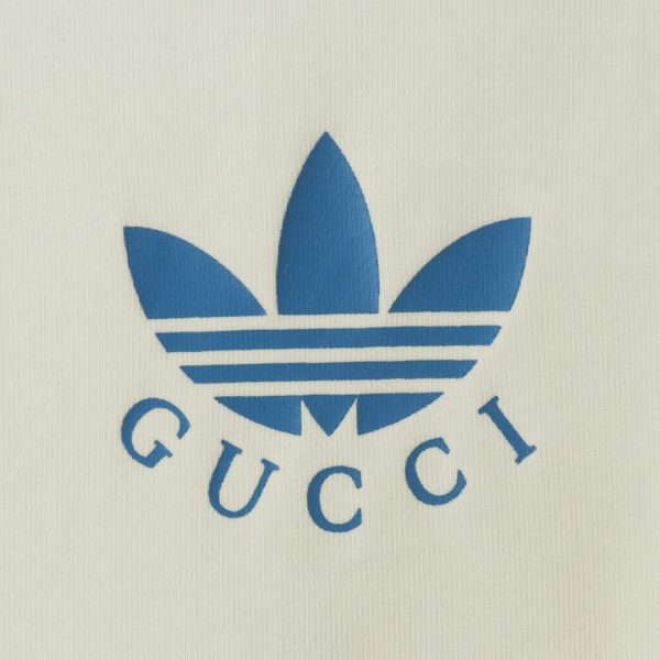 Gucci & Adidas clover print webbing short-sleeved T-shirt - Image 5
