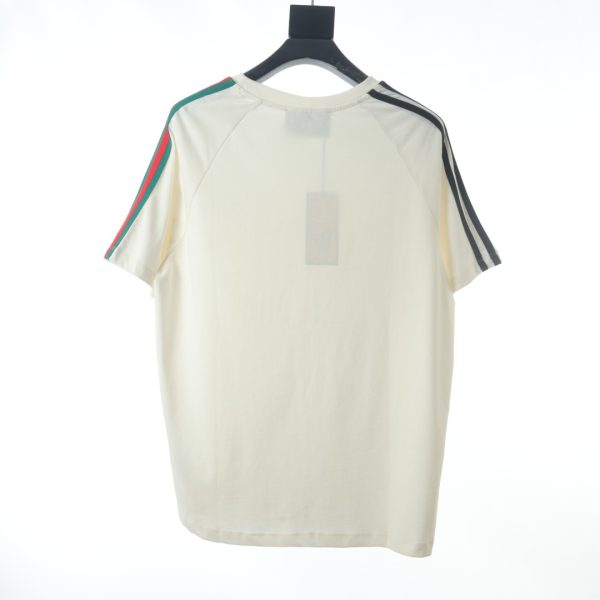 Gucci & Adidas clover print webbing short-sleeved T-shirt - Image 9
