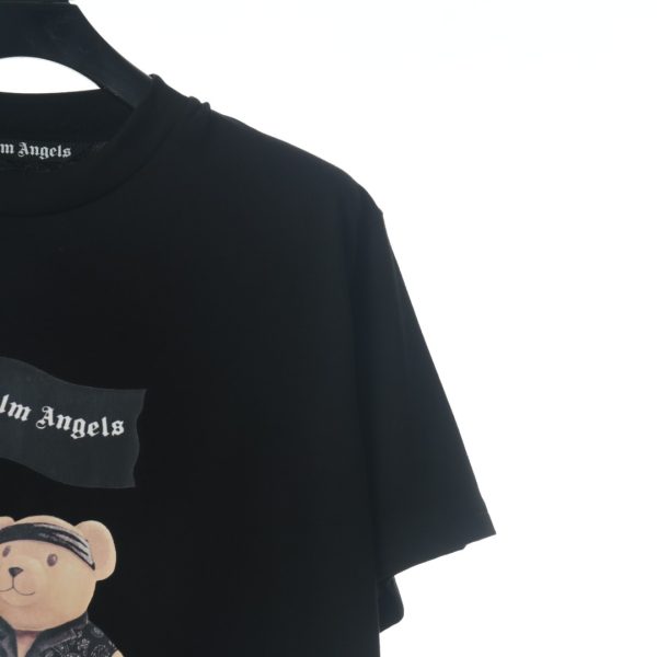 alm Angels Pirate Bear Flag Logo Print Short Sleeve T-Shirt - Image 4
