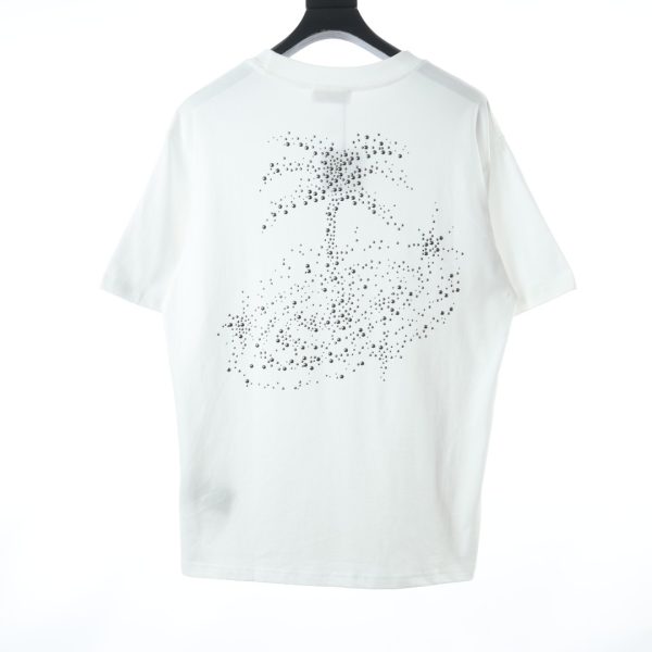 Palm Angels 22ss reflective logo and hot beads coconut tree beach short-sleeved T-shirt - Image 9