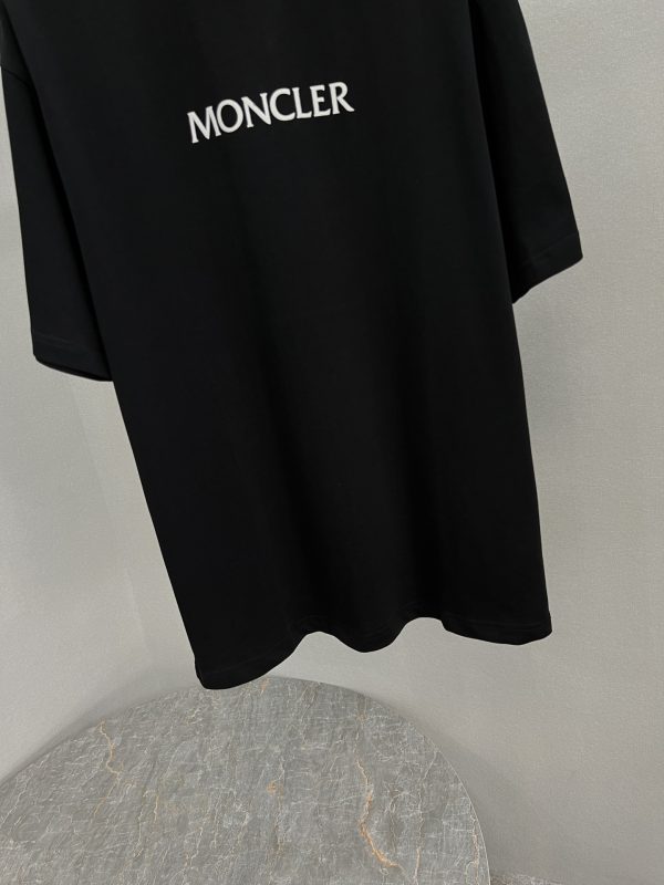Hot selling new on 【Pure original product】【Top original replica】 - Moncler & Moncler-23ss summer new heavy industry foaming process printing brand icon and letter logo decoration embellishment, Round neck short-sleeved T-shirt, unisex - Image 4