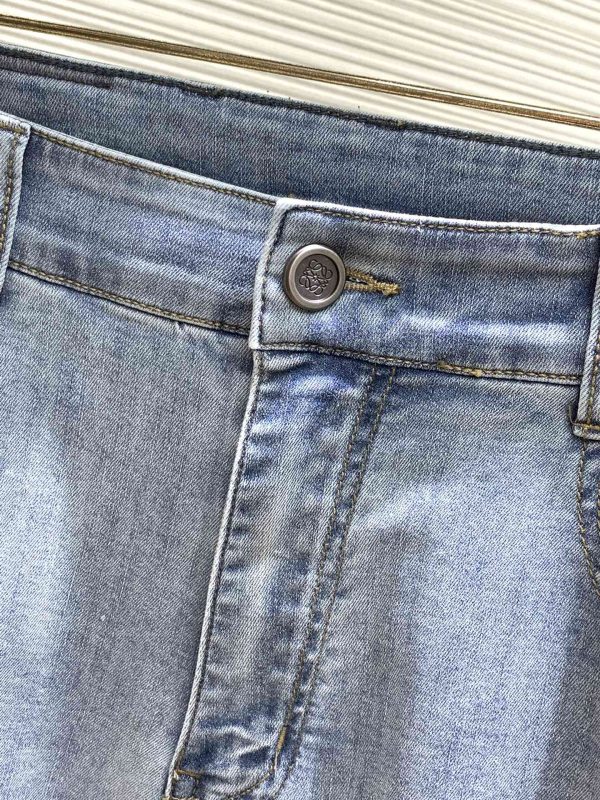 Loewe, 2023 spring new product, available at counters at the same time, original order hard goods, fashionable and casual washed stretch jeans - Image 6
