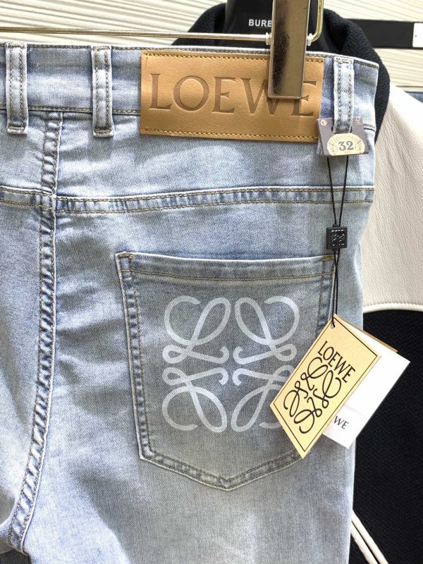 Loewe, 2023 spring new product, available at counters at the same time, original order hard goods, fashionable and casual washed stretch jeans - Image 8