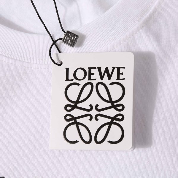 High-quality LOEWE23 new style, high-quality ?Heavy double yarn 280g32 counts, smooth cotton washable feel, front and rear high-end embroidery printing - Image 9