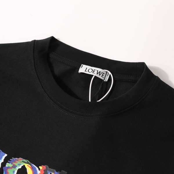 High-quality LOEWE23 new style, high-quality ?Heavy double yarn 280g32 counts, smooth cotton washable feel, front and rear high-end embroidery printing - Image 5