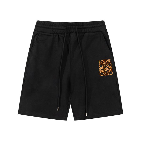 LOEWE graffiti embroidery letters embroidery five-point pants