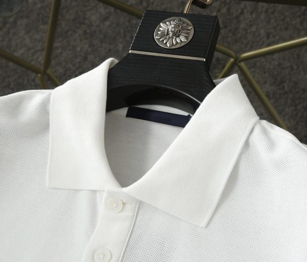 LOEWE [small embroidery] 2023 summer men's new lapel short-sleeved POLO shirt - Image 7