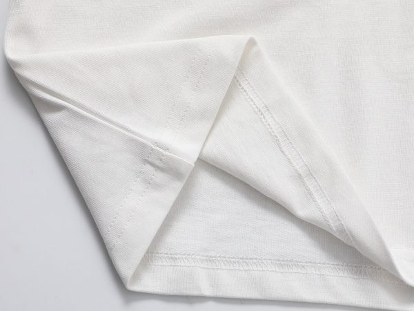 LOEWE 23SS flower embroidery short sleeves] Heavy industry embroidery, the fabric is imported from the original factory custom 40s double-strand smooth cotton, the fabric is soft, comfortable and breathable - Image 8