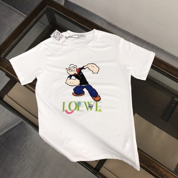LOEWE 2023 new launch counter series cotton T-shirt! new design inspiration