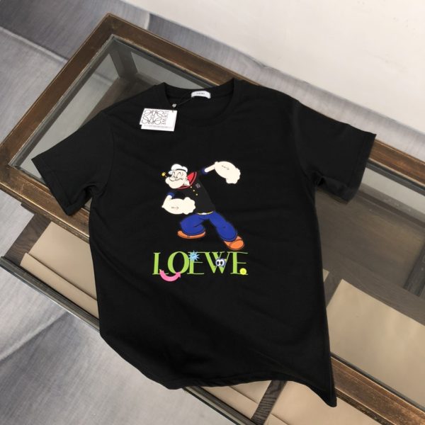LOEWE 2023 new launch counter series cotton T-shirt! New design inspiration, very fashionable representative