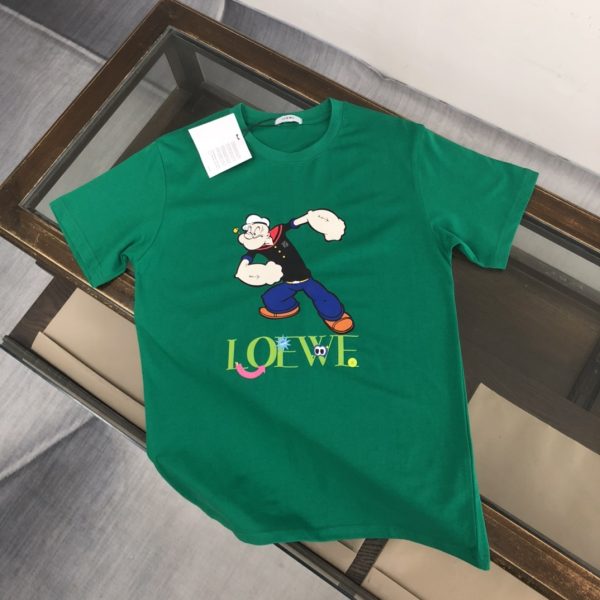 LOEWE 2023 new launch counter series cotton T-shirt! New design inspiration, very fashionable representative! Exquisite logo design