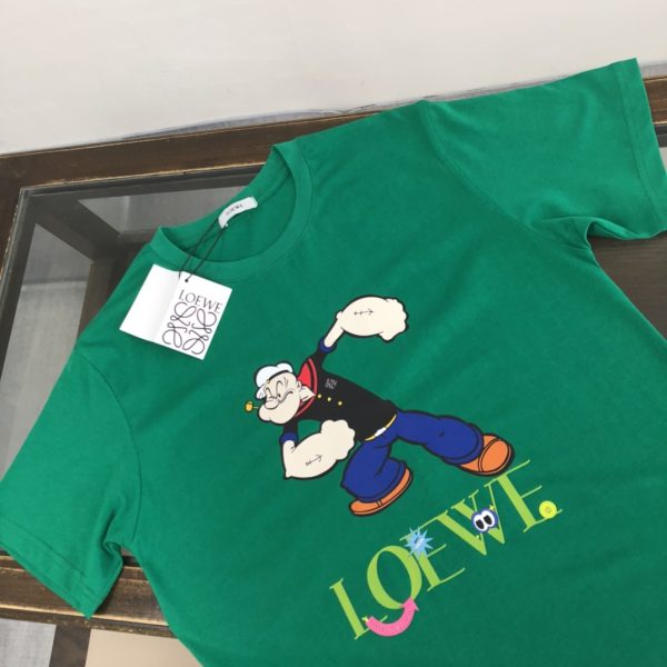 LOEWE 2023 new launch counter series cotton T-shirt! New design inspiration, very fashionable representative! Exquisite logo design - Image 3