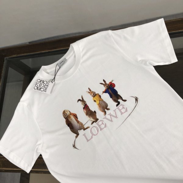 LOEWE 2023 new listing counter series cotton T-shirt - Image 2