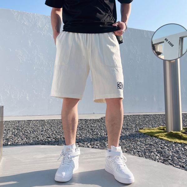 LOEWE 2023ss early spring new embroidered logo shorts with high weight special fabric M-3XL - Image 2