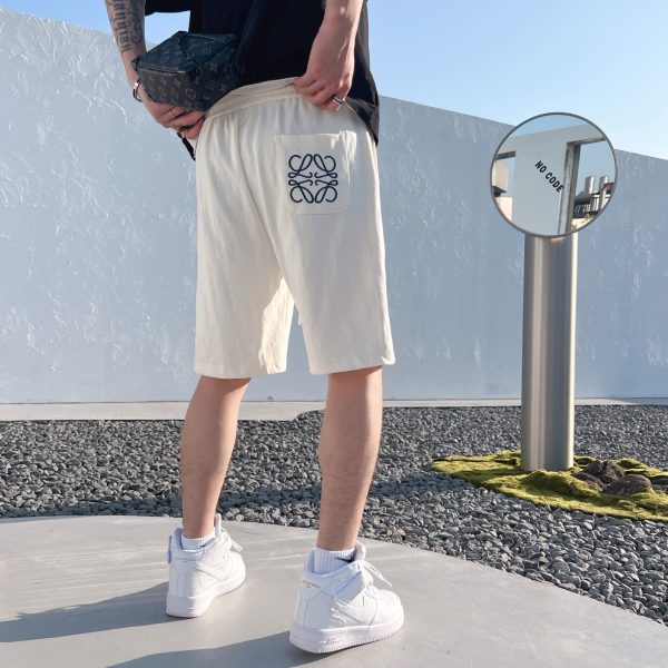 LOEWE 2023ss early spring new embroidered logo shorts with high weight special fabric M-3XL - Image 4