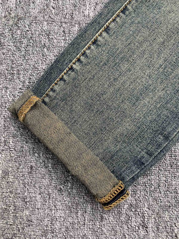 LOEWE 2023 spring and summer new men's jeans The fabric has good elasticity. Exclusive sale, official website synchronization, fashion and elegance, heavy craft design - Image 8