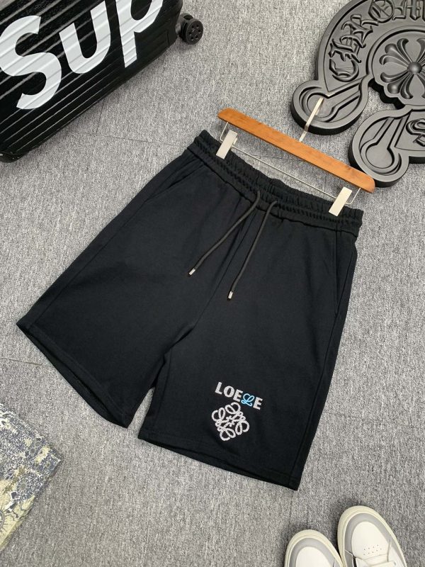 LOEWE 2023 autumn and winter new men's casual shorts, high-end custom pure cotton breathable fabric, breathable micro-elastic and extremely comfortable - Image 5