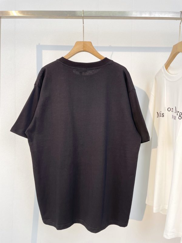 LOEWE # Exclusive custom weaving and dyeing pure cotton material has a superb texture, high-quality embroidery on the front chest, small flames, small flames, Haer's moving castle, solid color, simple and all-match models - Image 3