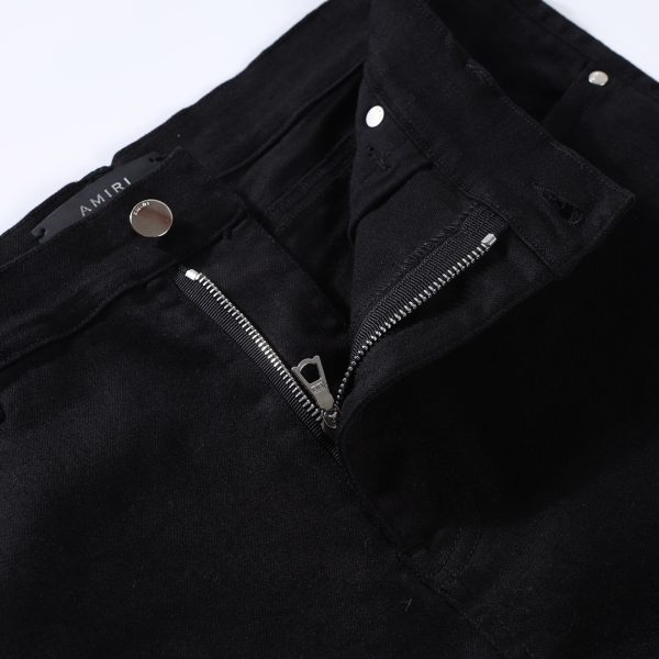 Amiri 22ss washed and ripped stretch-denim jeans - Image 4