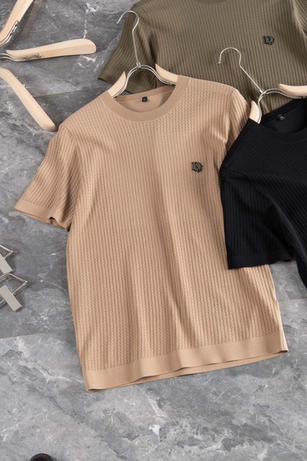 The texture of Dior impresses you! The summer icy yarn crew neck shirt that has been praised and repurchased by countless old customers - Image 3