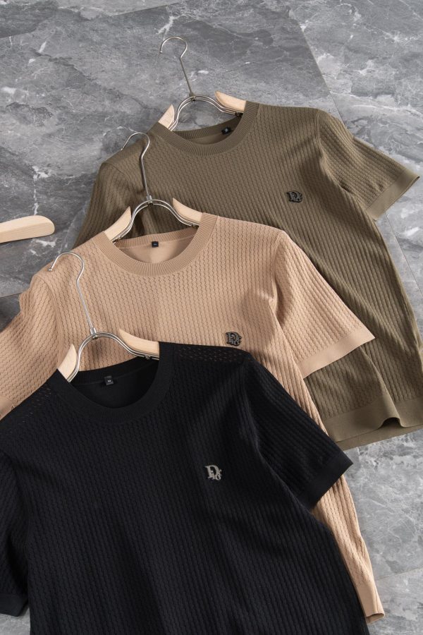 The texture of Dior impresses you! The summer icy yarn crew neck shirt that has been praised and repurchased by countless old customers - Image 9