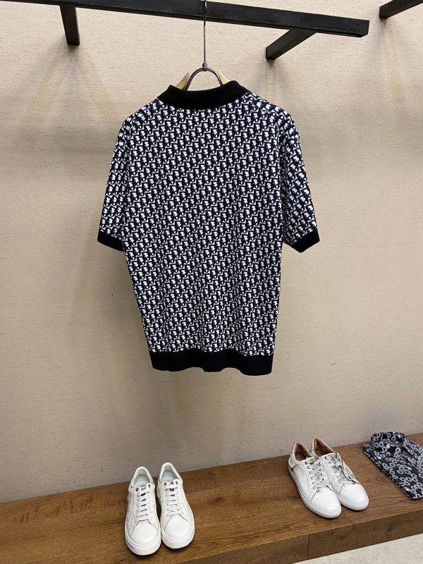 Dior, 23ss Oblique presbyopic polo shirt men and women of the same style - Image 10