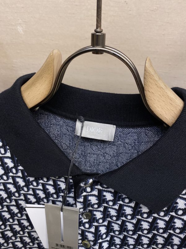 Dior, 23ss Oblique presbyopic polo shirt men and women of the same style - Image 11