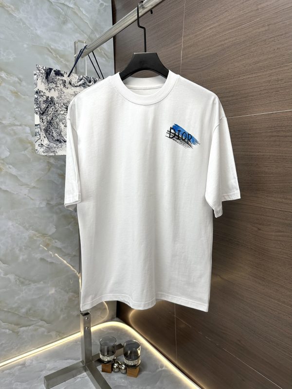 Dior 23AW summer new style - fashion and casual short-sleeved T-shirt, custom combed cotton fabric, handsome upper body, very clear color - Image 11